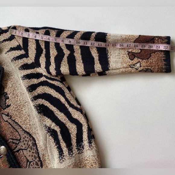 Painted Pony Safari Tapestry Women's Jacket | Vintage Wearable Art | OS - Picture 11 of 11